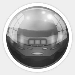 Silverball Pinball Ball Sticker